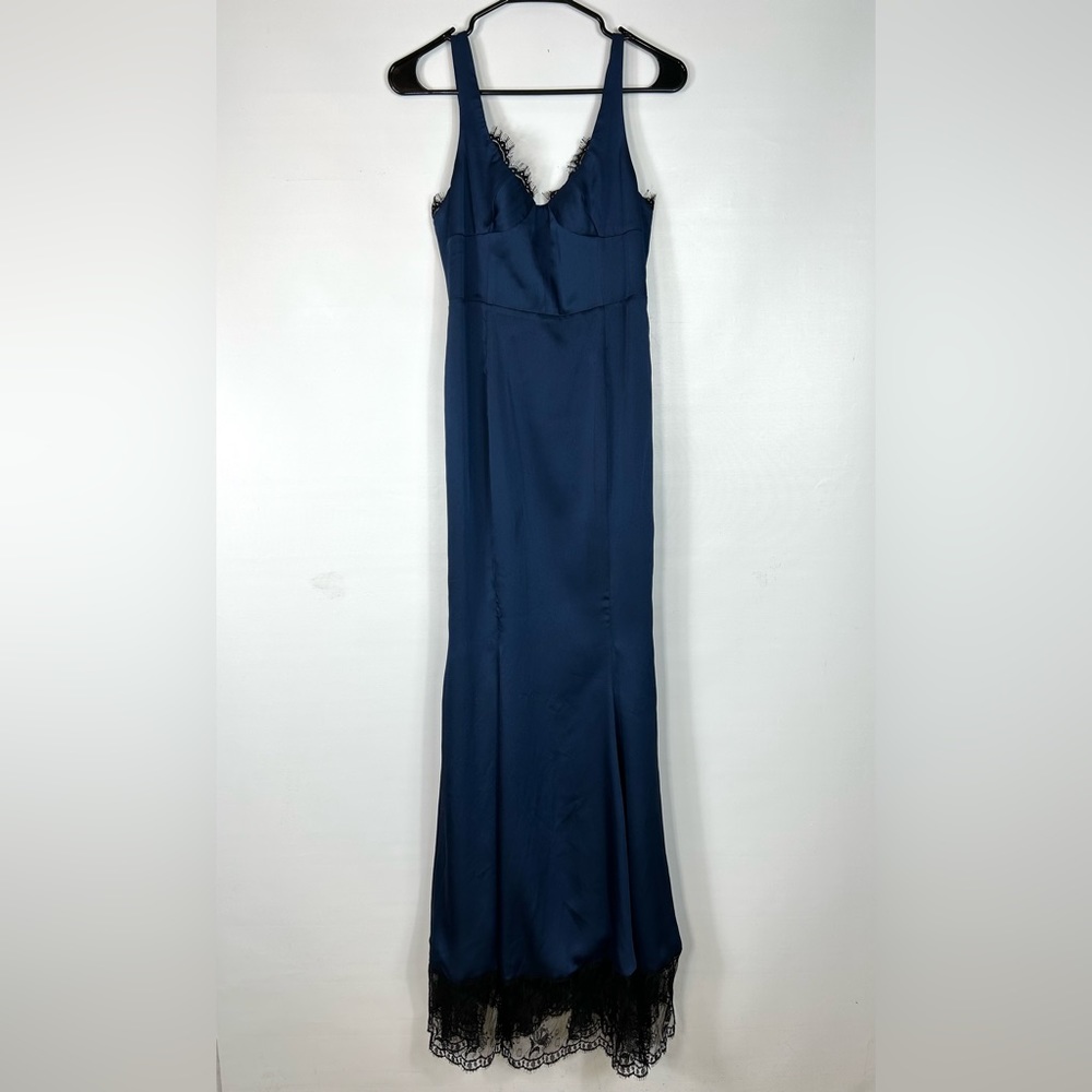 Fame and Partners Maxi Navy Blue Dress
